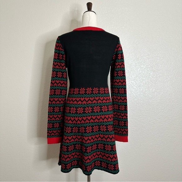 Born Famous Santa Crewneck Long Sleeves Sweater Dress, Sz Large - Picture 8 of 14